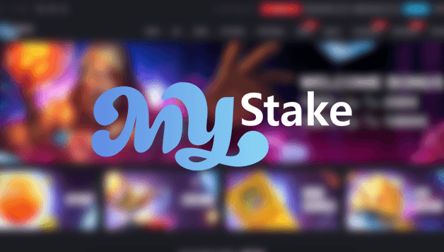 MyStake Casino registration page banner image.